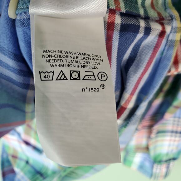 Polo Ralph Lauren Mens Multicolor Plaid Button Down Classic Fit LS Shirt Size XL - Picture 7 of 7